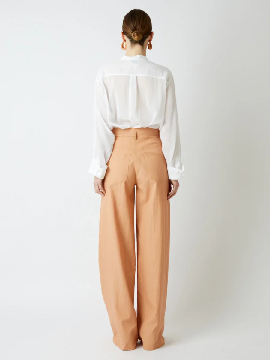 CHEMISE EN VOILE DE COTON ET SOIE BLANC – Image 8