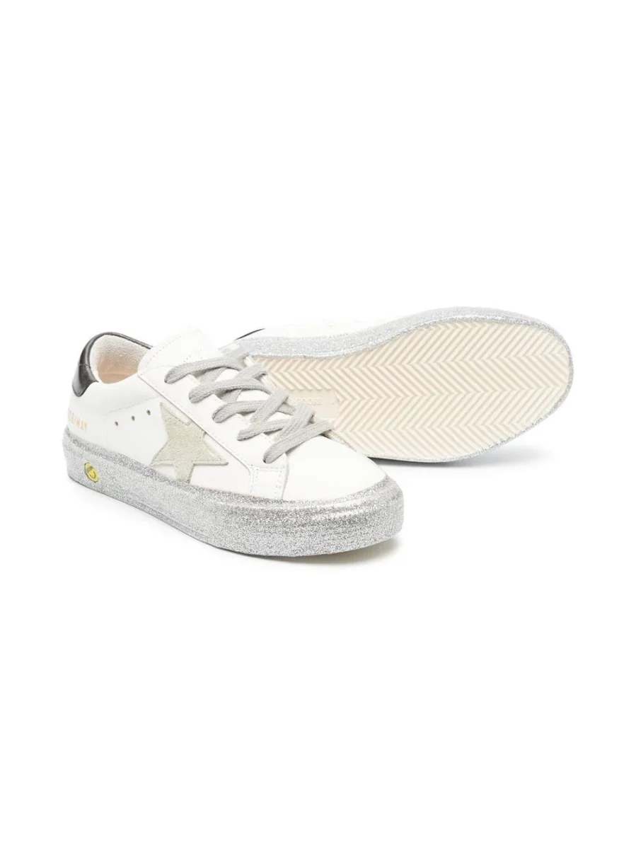 GOLDEN GOOSE - May Leather Grey – Image 3