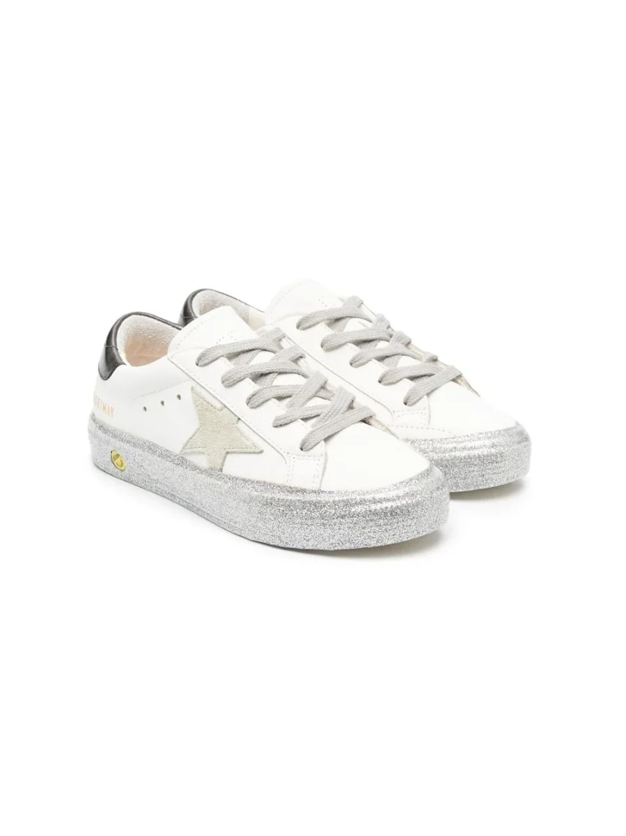 GOLDEN GOOSE - May Leather Grey – Image 5