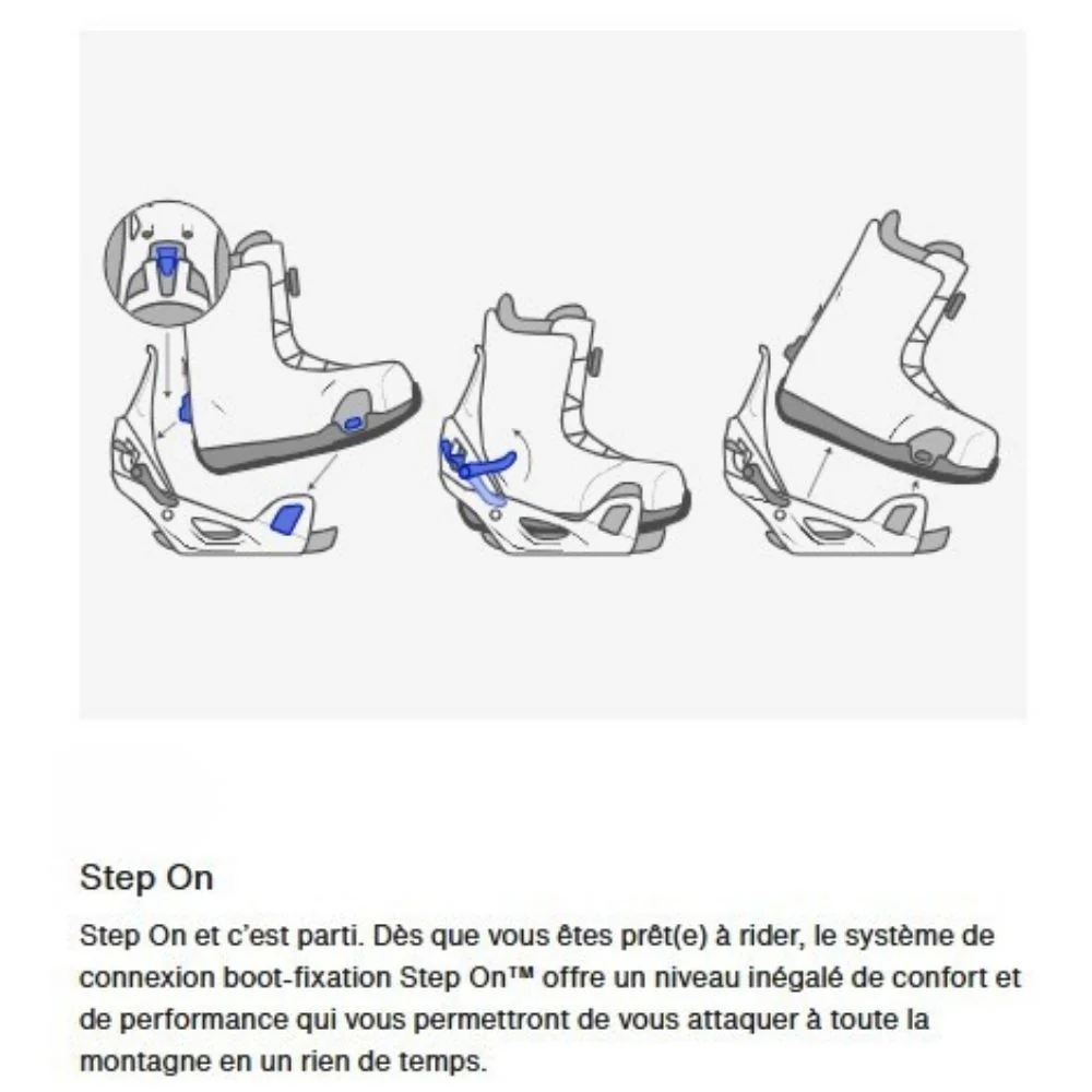 BURTON BOOTS SNOW WIDE HIGHSHOT STEP ON Black – Image 8