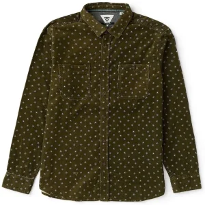 VISSLA CHEMISE RAILS CORD PRINTED ECO LS Kaki