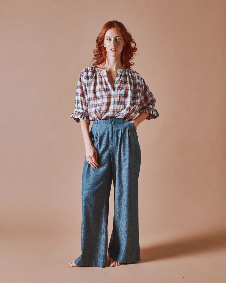 EMILE ET IDA - BLOUSE KHADI À CARREAUX – Image 5