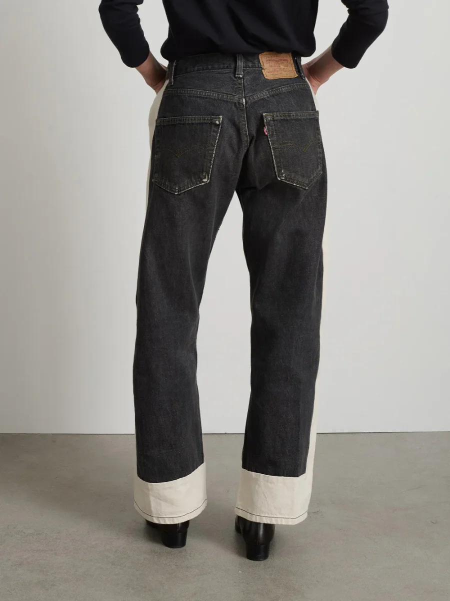 JEAN REWORKED SLOUCH VINTAGE BLACK-NATURAL – Image 7