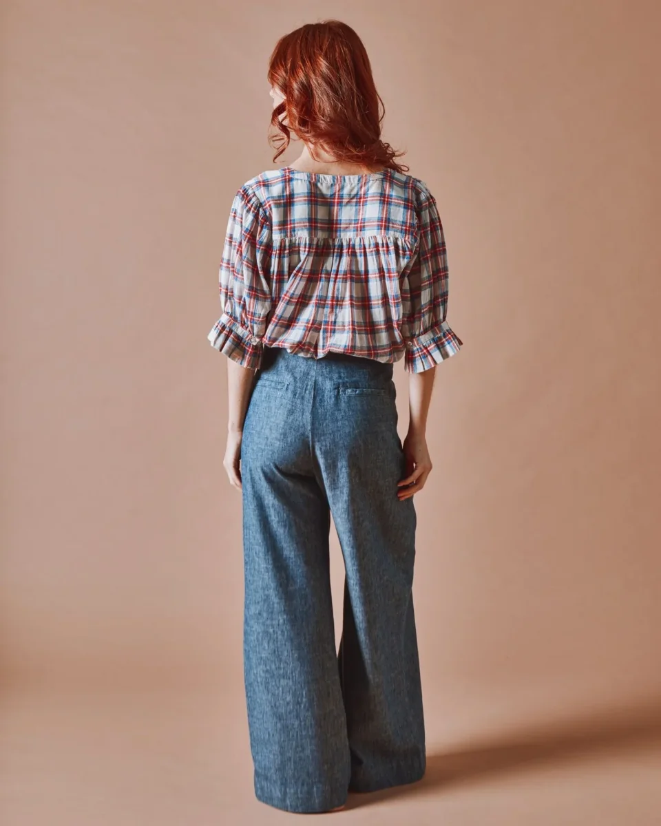 EMILE ET IDA - BLOUSE KHADI À CARREAUX – Image 6