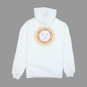 VISSLA SWEAT 90's VIBES HOODIE FLEECE Vintage white