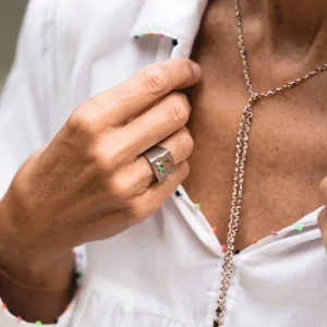 PIERRE RIOUFOL - Bague Robot Éclair Vert