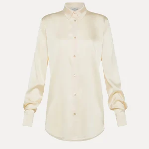 CHEMISE EN SATIN CRÈME
