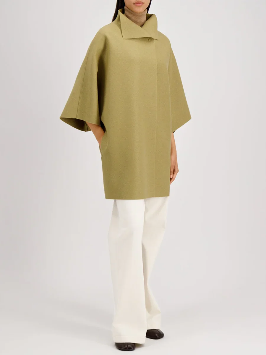 MANTEAU KIMONO LIGHT OLIVE – Image 7