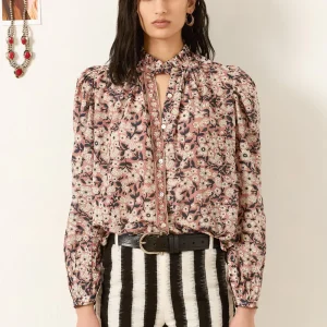 CHEMISE ANNABEL SEPIA FLORAL