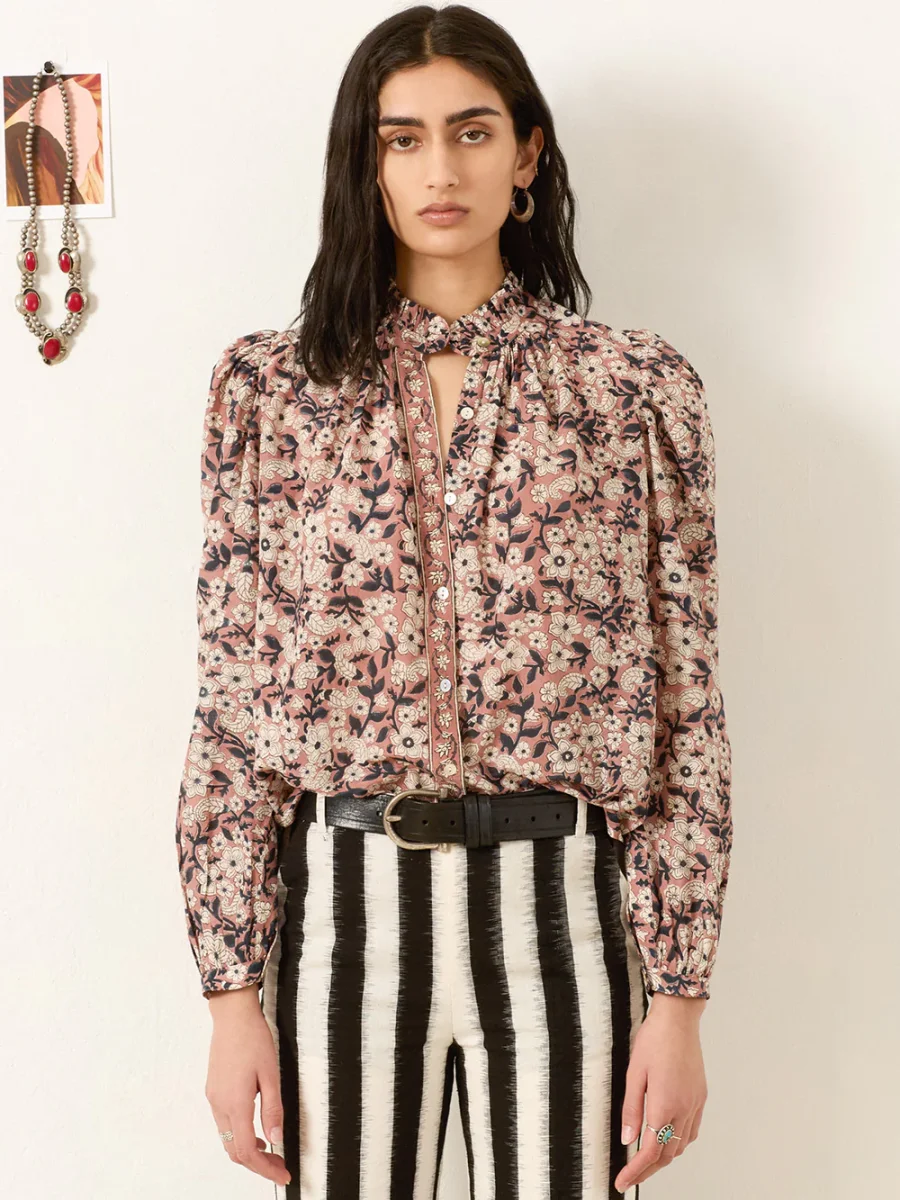 CHEMISE ANNABEL SEPIA FLORAL – Image 2