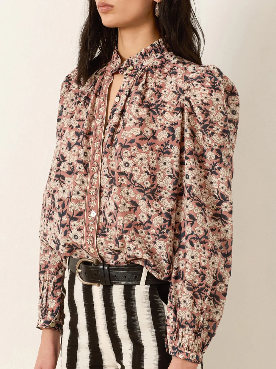 CHEMISE ANNABEL SEPIA FLORAL – Image 5