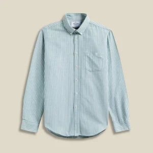 PORTUGUESE FLANNEL - Belavista Stripe Green