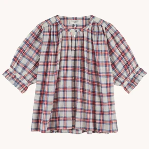 EMILE ET IDA - BLOUSE KHADI À CARREAUX