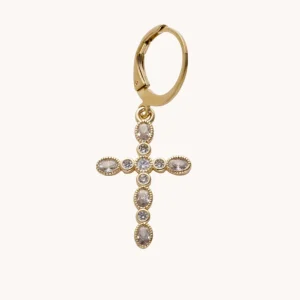 VIRGINIE BERMAN - BOUCLE D'OREILLE EVA BLANC