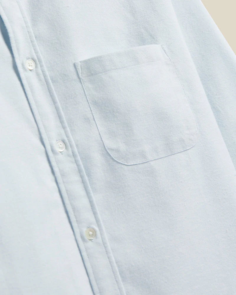 PORTUGUESE FLANNEL - Brushed Oxford Light Blue – Image 4