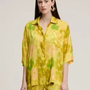 CHEMISE ZAOUA FLEURS JAUNE