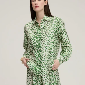 CHEMISE BROOKS PANTHÈRE VERT