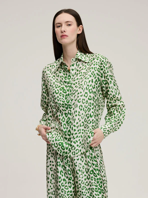 CHEMISE BROOKS PANTHÈRE VERT – Image 2