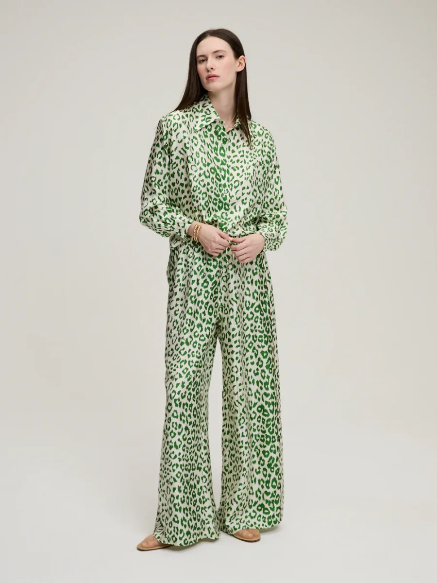 CHEMISE BROOKS PANTHÈRE VERT – Image 5