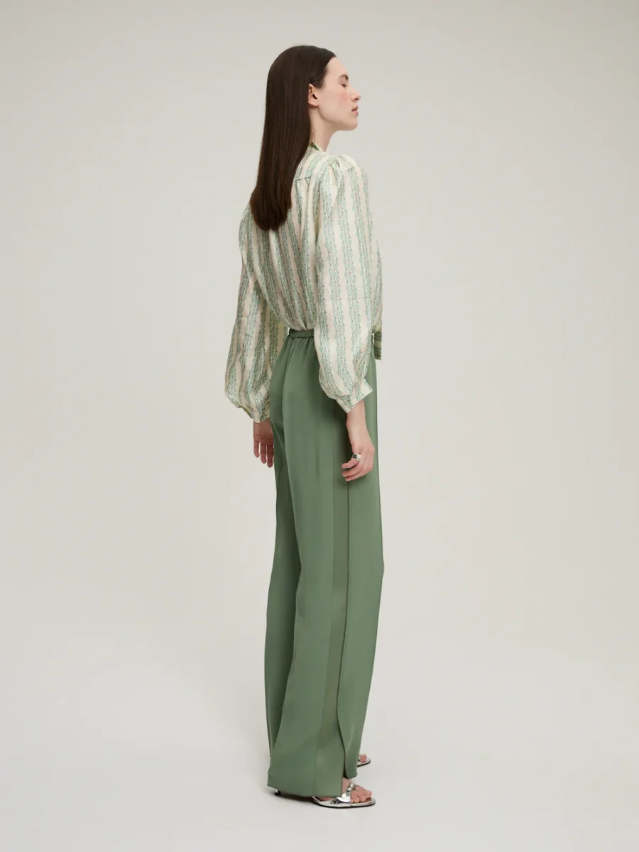 CHEMISE FRANÇOISE CLÉ RAYÉ AMANDE – Image 5