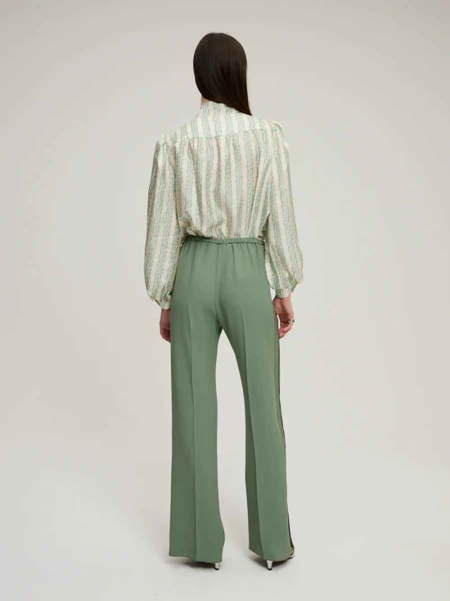 CHEMISE FRANÇOISE CLÉ RAYÉ AMANDE – Image 7