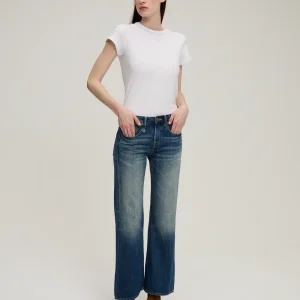 JEAN JOAN CROPPED FLARE RAINE BLUE