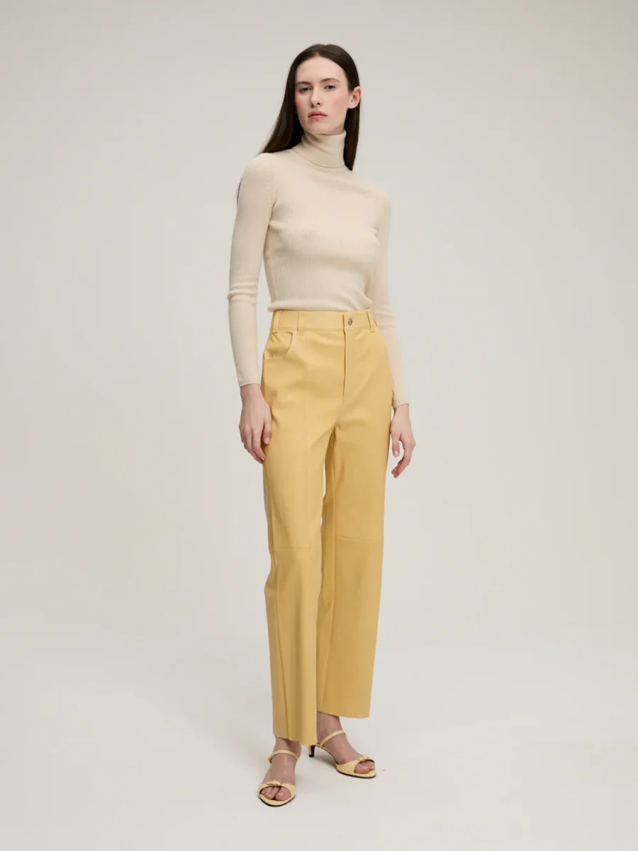 PANTALON BENNY AGNEAU PLONGE BUTTER – Image 4