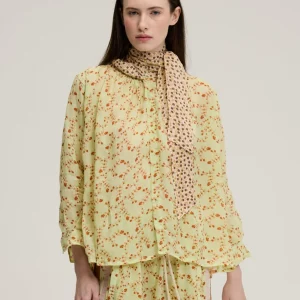 BLOUSE BOW VIOLA PISTACCI