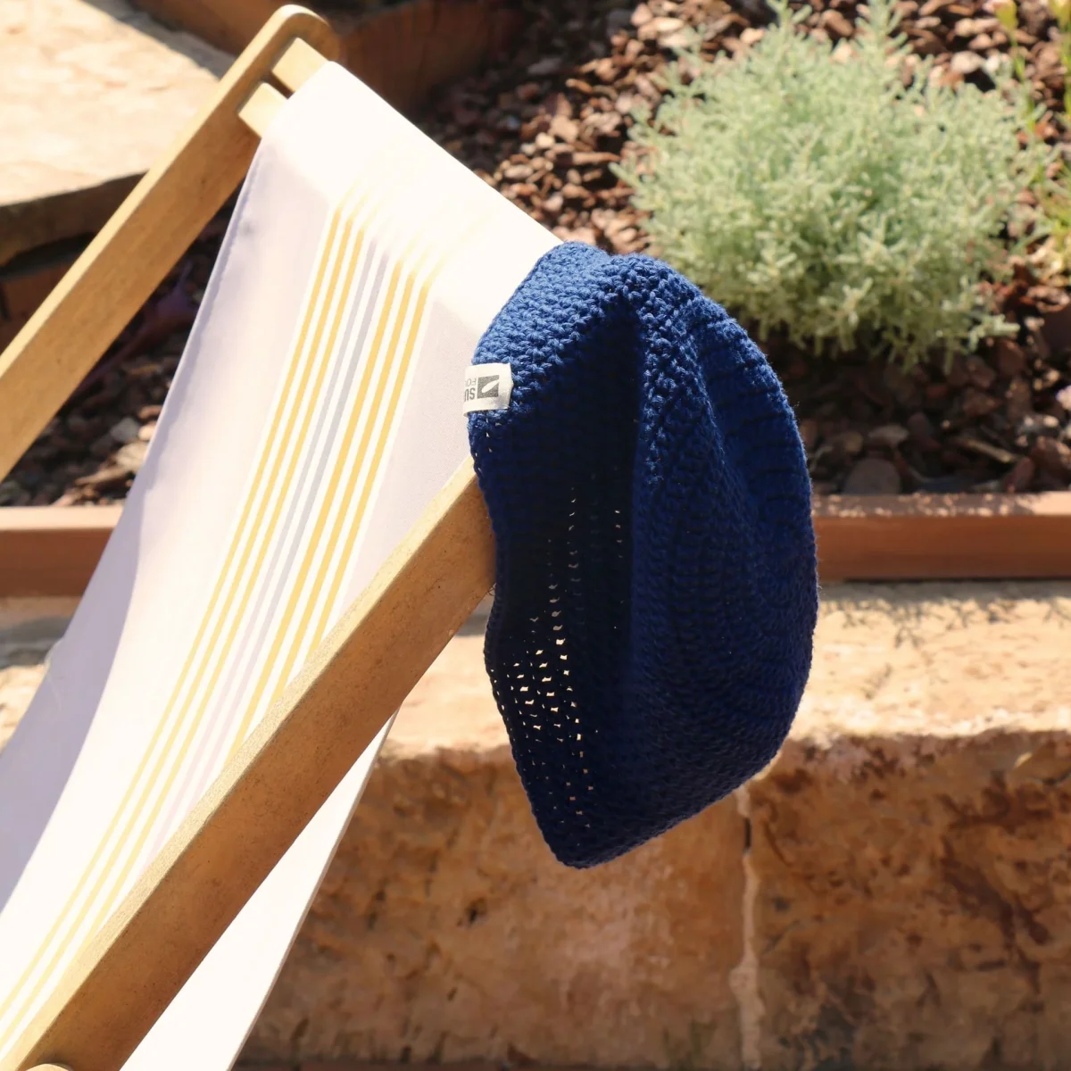 Navy Crochet Bucket Hat – Image 5