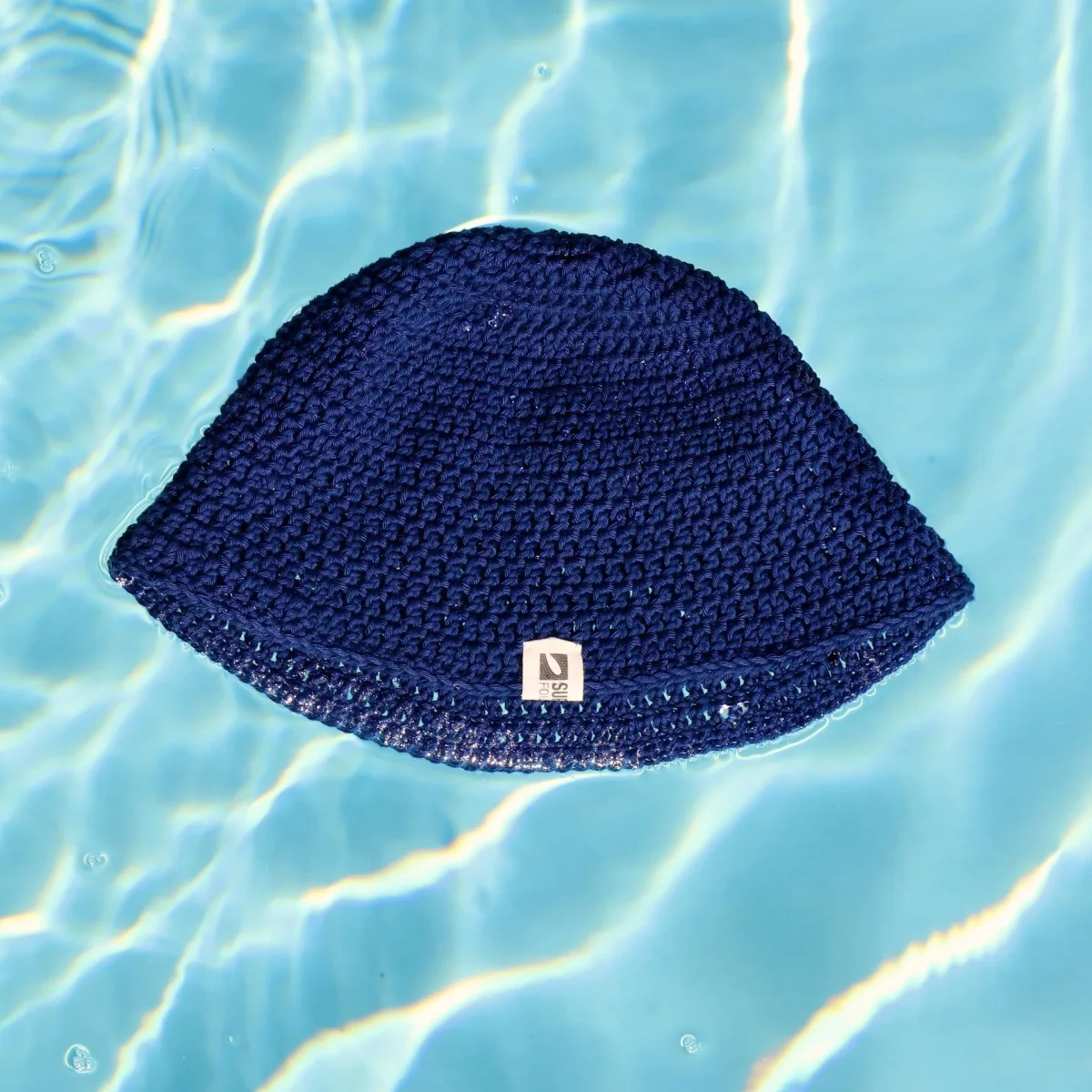 Navy Crochet Bucket Hat – Image 3
