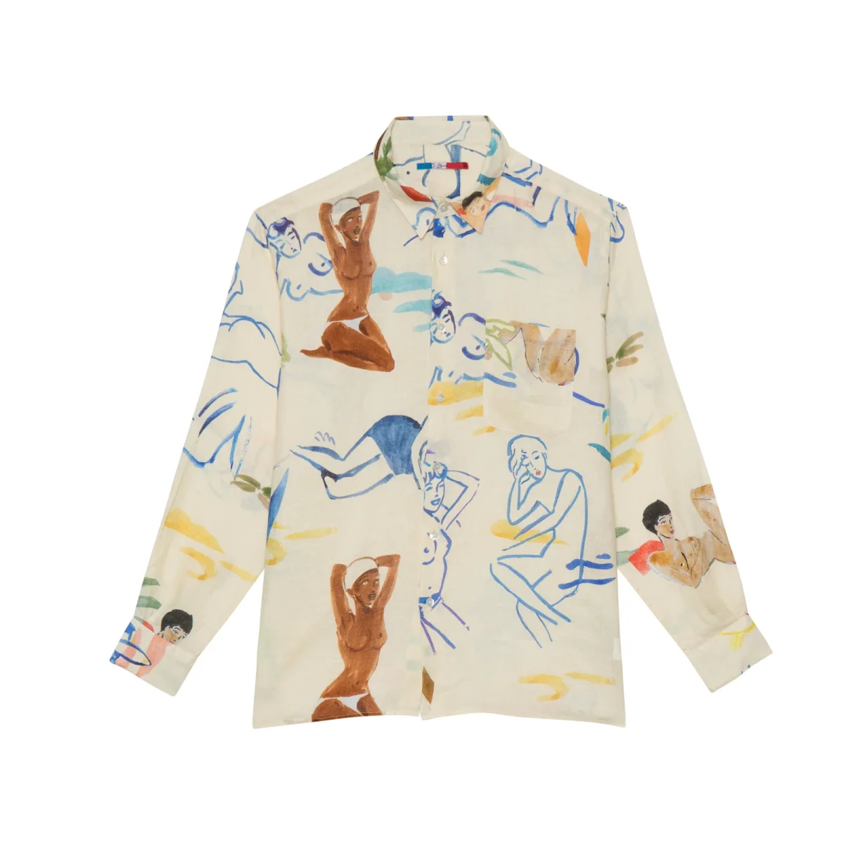 G.KERO - Chemise en Lin Crush Model Pink Hawai – Image 2