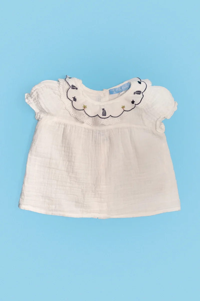 L'ÎLE BLEUE - Blouse Lou Bateaux – Image 2