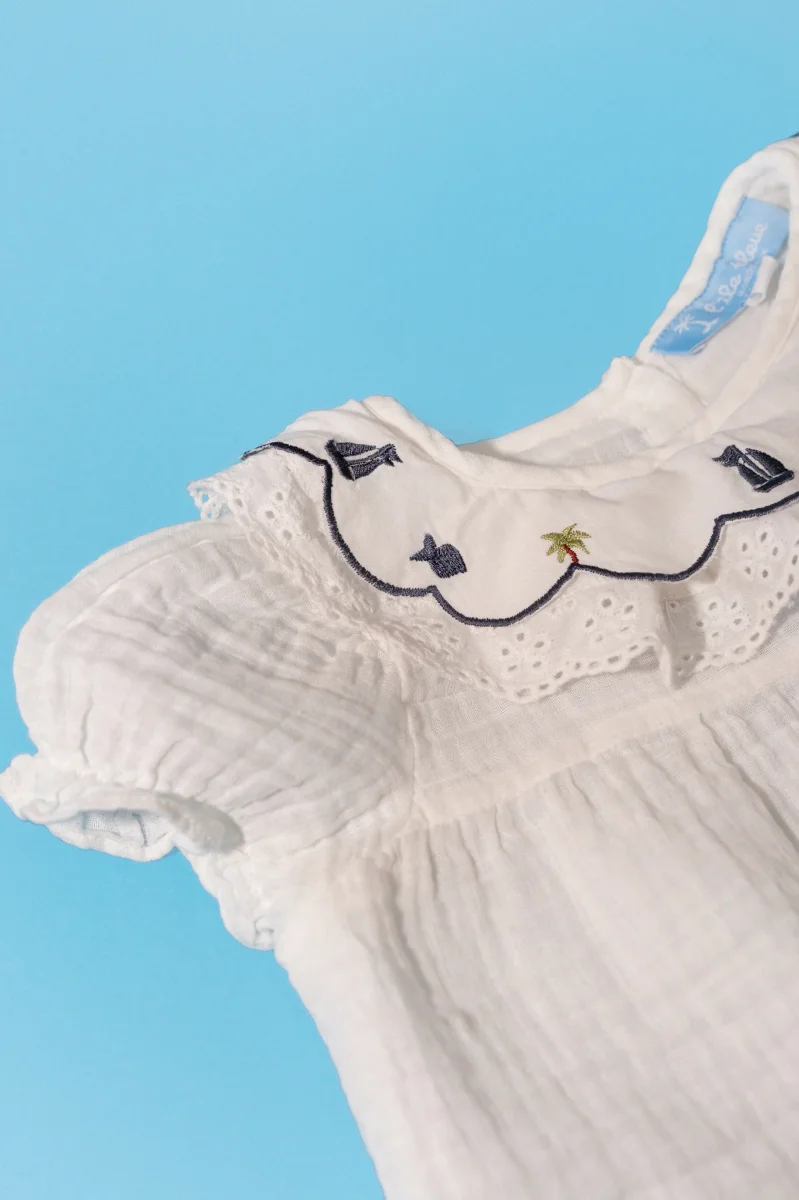 L'ÎLE BLEUE - Blouse Lou Bateaux Kid – Image 5