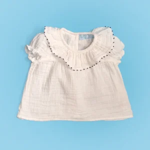 L'ÎLE BLEUE - Blouse Lou Bleu Bébé