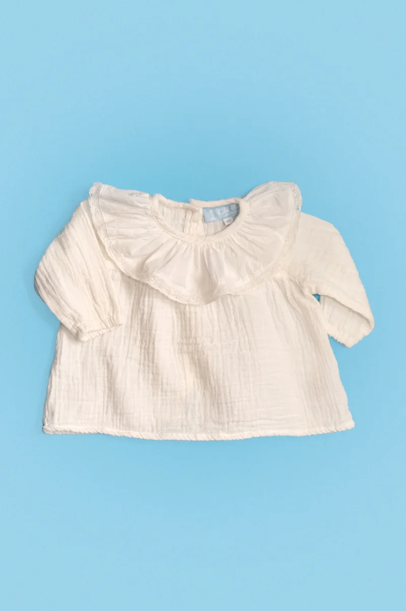 L'ÎLE BLEUE - Blouse Lou Gaze de Coton