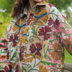 L'ÎLE BLEUE - Veste Kantha Ongole