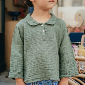 L'ÎLE BLEUE - Chemise Eugène Kaki