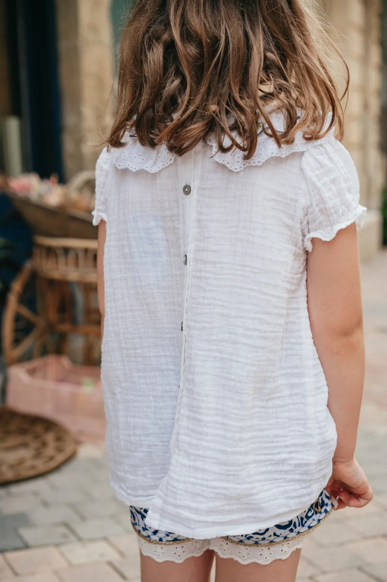 L'ÎLE BLEUE - Blouse Lou Bateaux Kid – Image 4