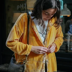 L'ÎLE BLEUE - Blouse Frieda Yellow