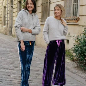 L'ÎLE BLEUE - Pantalon Sayani Denim Blue