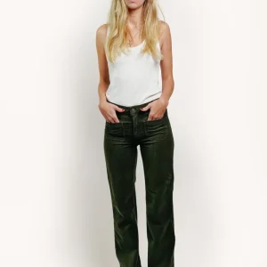 ACQUAVERDE - PANTALON VELOURS CHARLOTTE VERT FORÊT