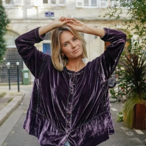 L'ÎLE BLEUE - Blouse Frieda Dark Mauve