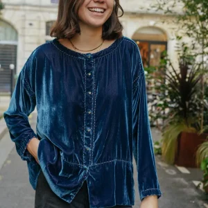 L'ÎLE BLEUE - Blouse Frieda Denim Blue