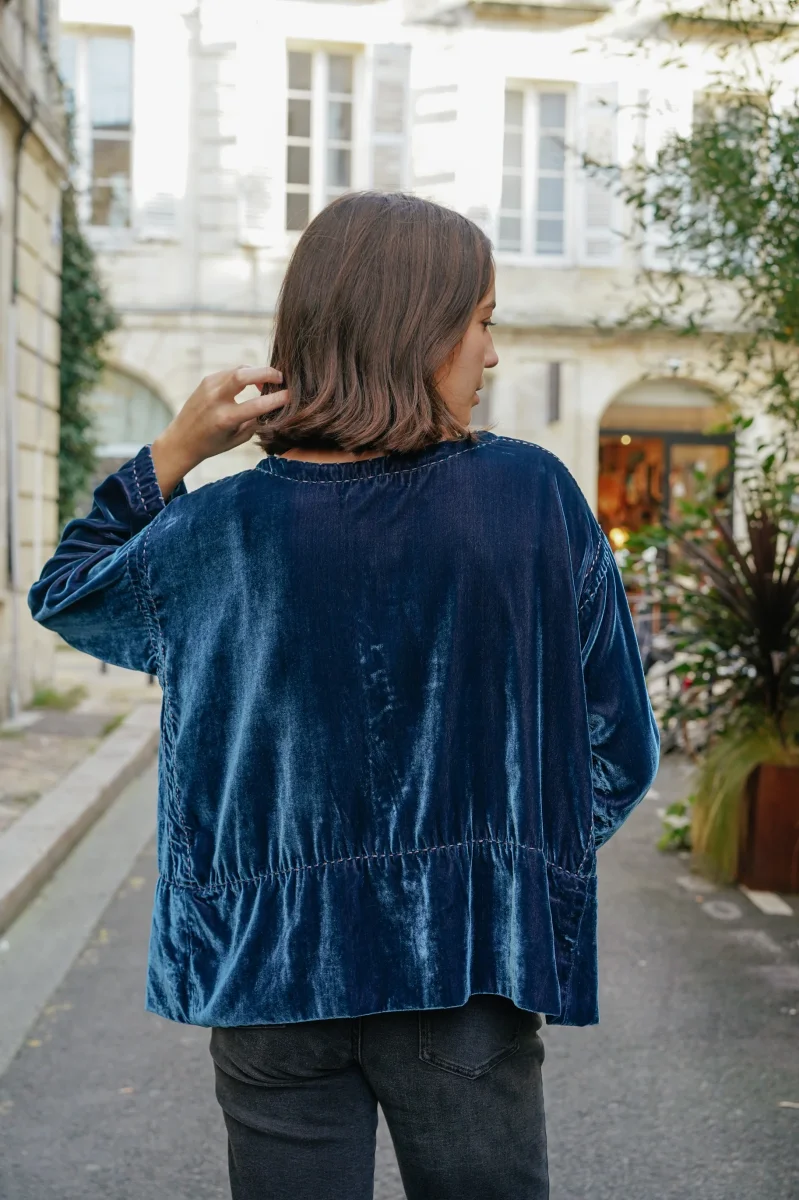L'ÎLE BLEUE - Blouse Frieda Denim Blue – Image 5