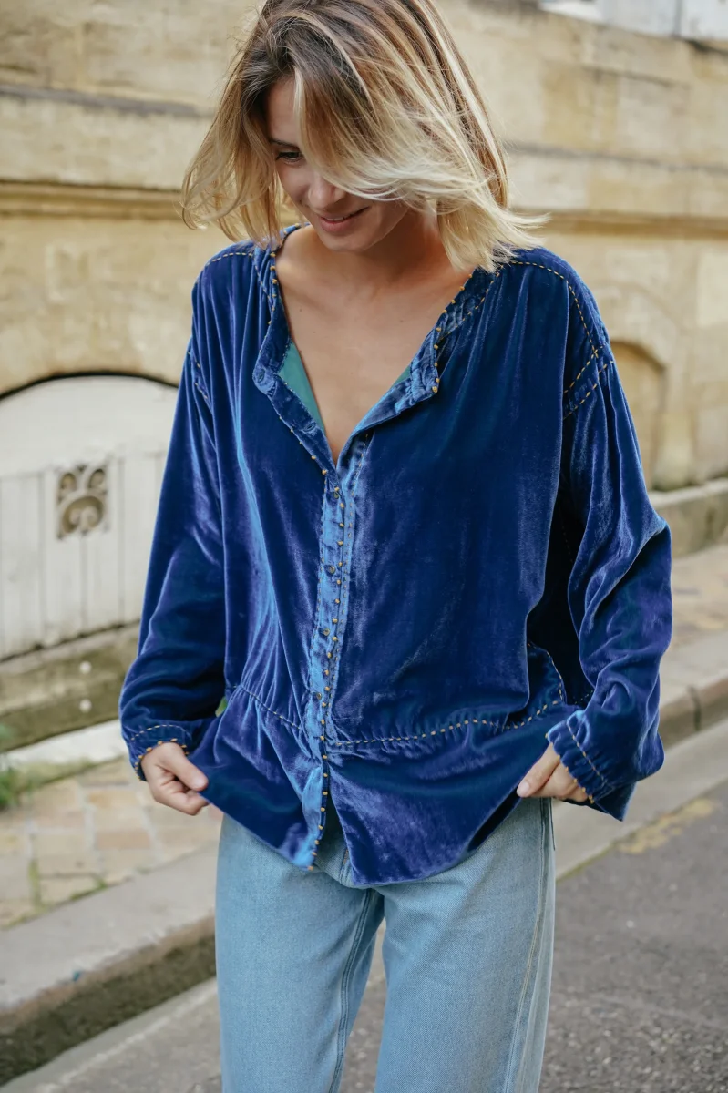 L'ÎLE BLEUE - Blouse Frieda Blue – Image 2