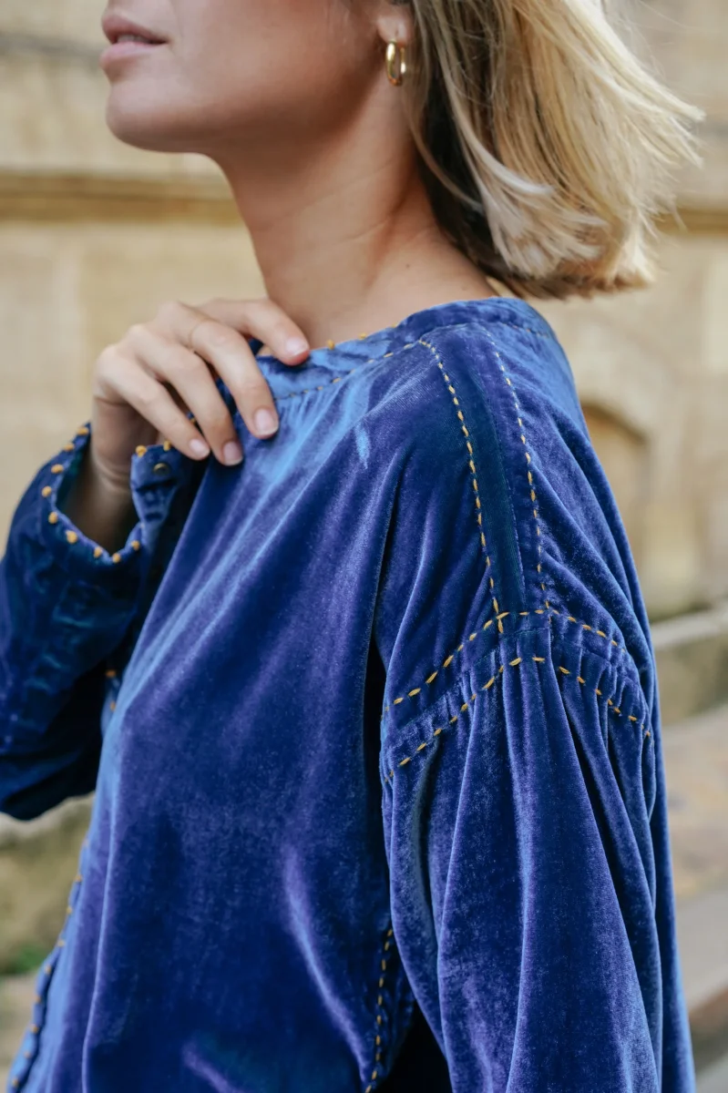 L'ÎLE BLEUE - Blouse Frieda Blue – Image 6