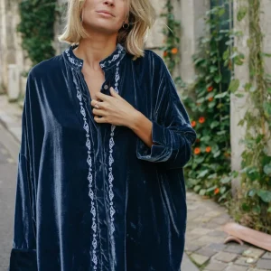 L'ÎLE BLEUE - Blouse Catherine Medium Blue