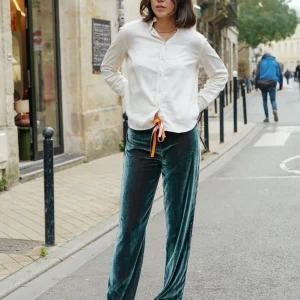 L'ÎLE BLEUE - Pantalon Sayani Dark Grey