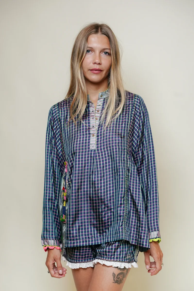 L'ÎLE BLEUE - Blouse Anoushka Navy – Image 4