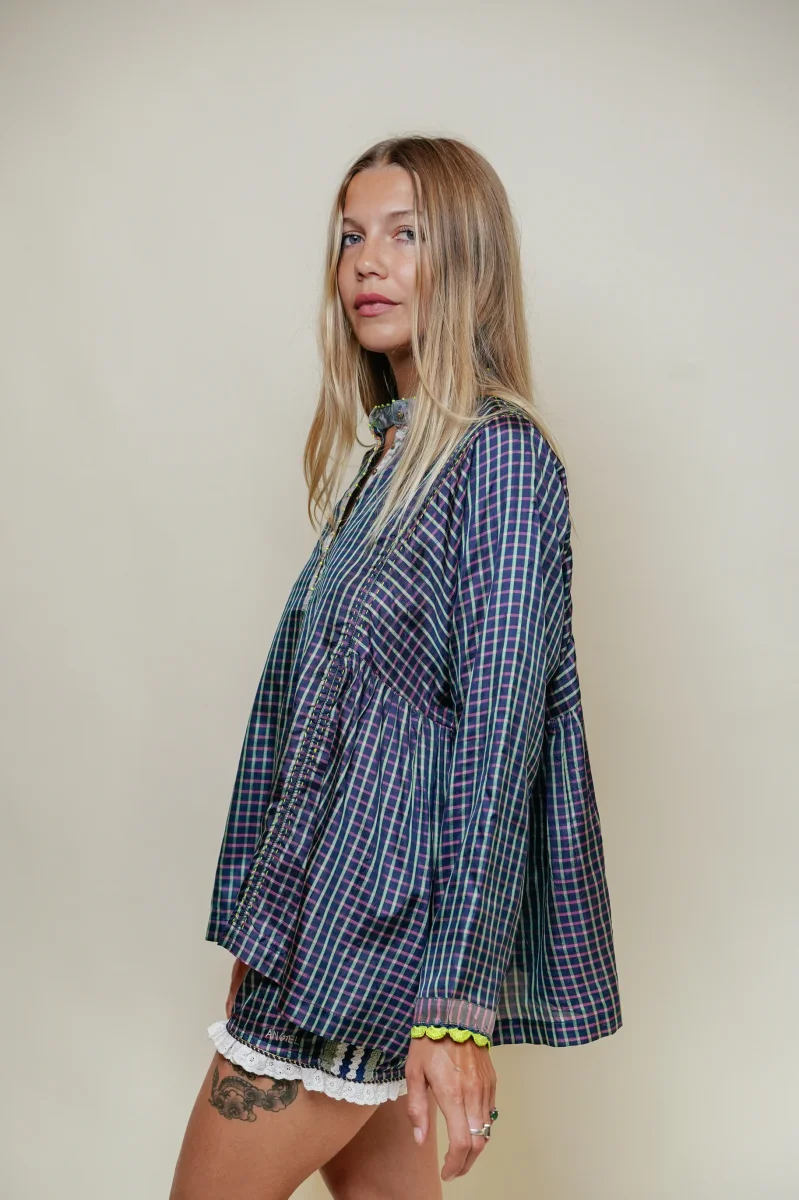 L'ÎLE BLEUE - Blouse Anoushka Navy – Image 7